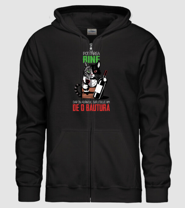 sunt bun pentru o băutură Negru model negru pe tricou