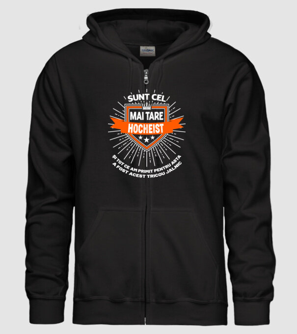 Sunt cel mai tare_HOCHEIST model negru pe tricou