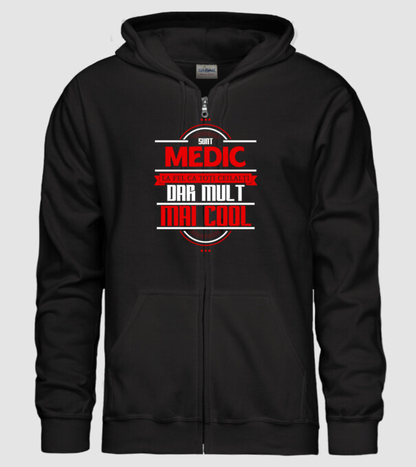 Sunt medic, la fel ca toți ceilalți, dar mult mai cool model negru pe tricou