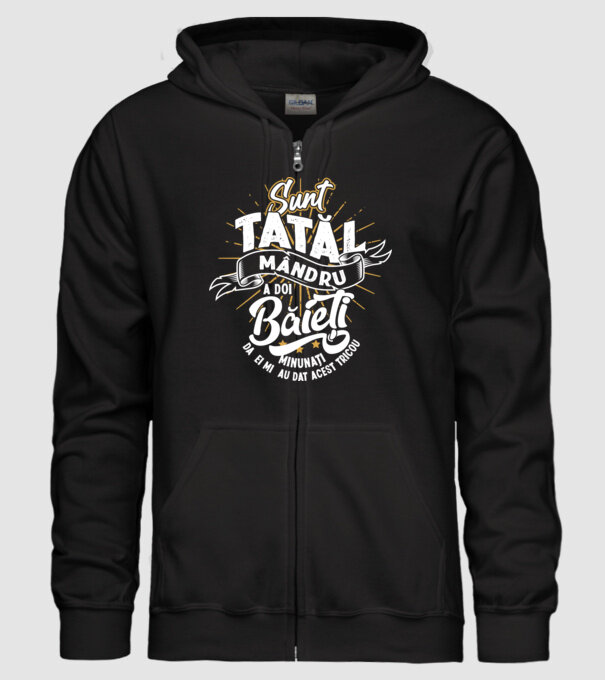 Sunt tatăl mândru a doi băieți minunați - da, ei mi-au dat acest tricou model negru pe tricou