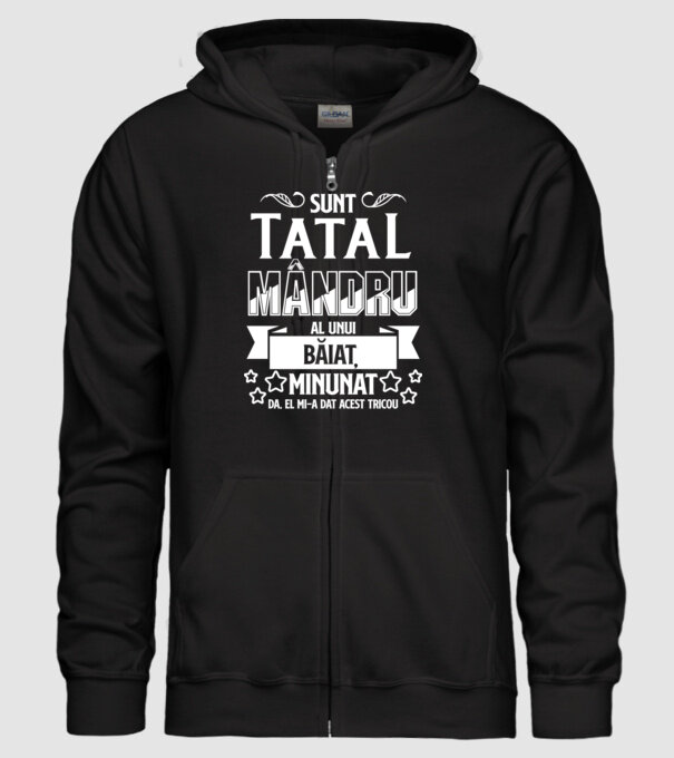 Sunt tatăl mândru al unui băiat minunat - da, el mi-a dat acest tricou model negru pe tricou