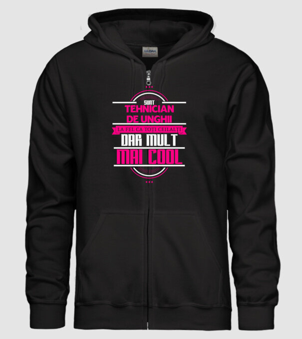 Sunt tehnician de unghii, la fel ca toți ceilalți, dar mult mai cool model negru pe tricou