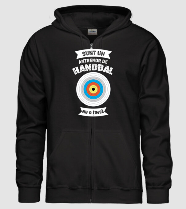 sunt un antrenor de handbal, nu o țintă model negru pe tricou