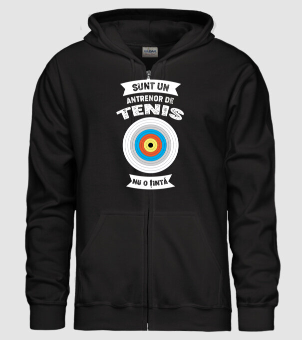 sunt un antrenor de tenis, nu o țintă model negru pe tricou
