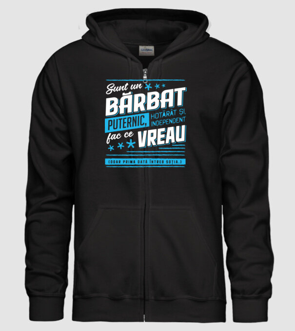 Sunt un bărbat puternic model negru pe tricou