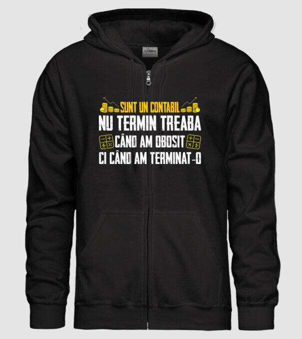 sunt un contabil, nu termin treaba când am obosit, ci când am terminat-o model negru pe tricou