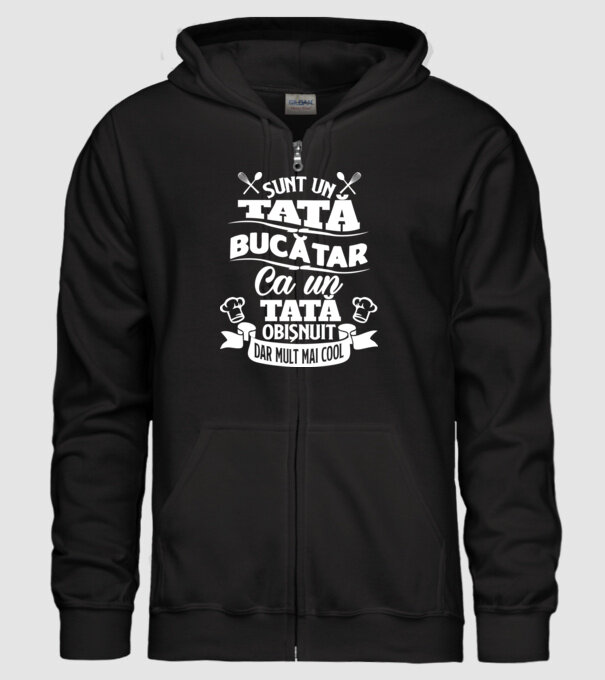 Sunt un tată bucătar model negru pe tricou