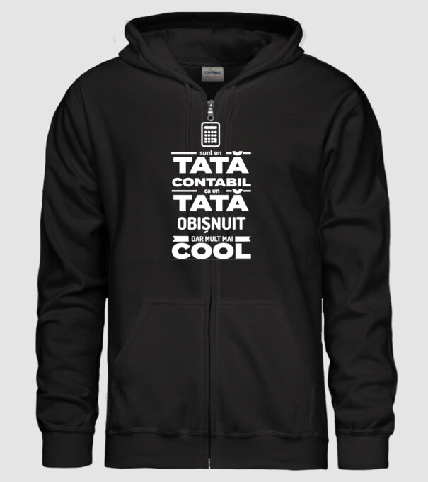 sunt un tată contabil, ca un tată obișnuit, dar mult mai cool model negru pe tricou