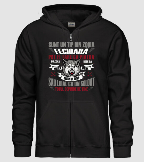 Sunt un tip din zodia Fecioară model negru pe tricou
