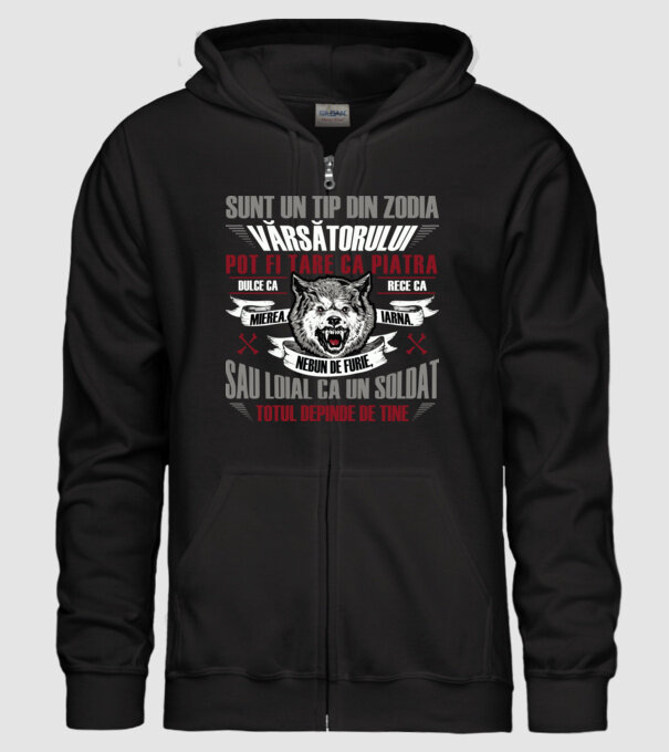 Sunt un tip din zodia Vărsătorului model negru pe tricou