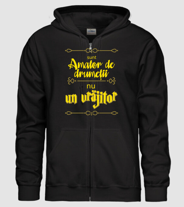 Sunt amator de drumeții, nu un vrăjitor model negru pe tricou
