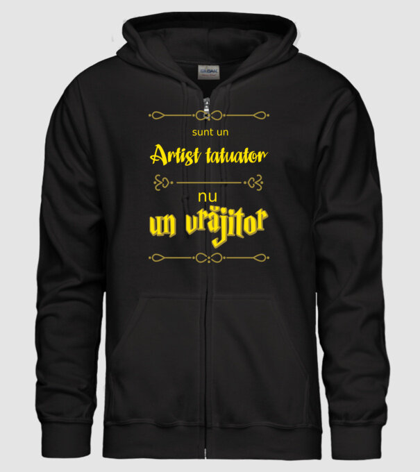 Sunt un artist tatuator, nu un magician model negru pe tricou