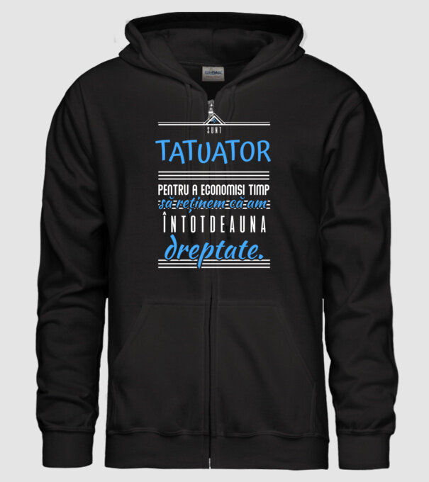 sunt tatuator, pentru a economisi timp, să reținem că am întotdeauna dreptate model negru pe tricou