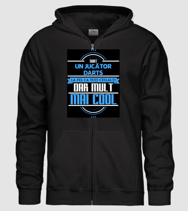 sunt un jucător darts, la fel ca toți ceilalți, dar mult mai cool model negru pe tricou