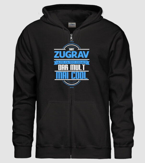 sunt_ZUGRAV model negru pe tricou
