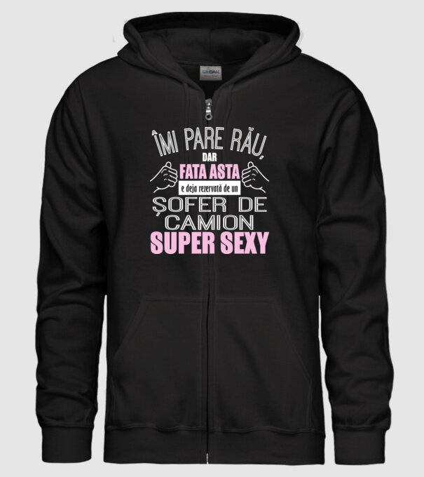 Îmi pare rău, dar fata asta e deja rezervată de un ȘOFER DE CAMION super sexy model negru pe tricou