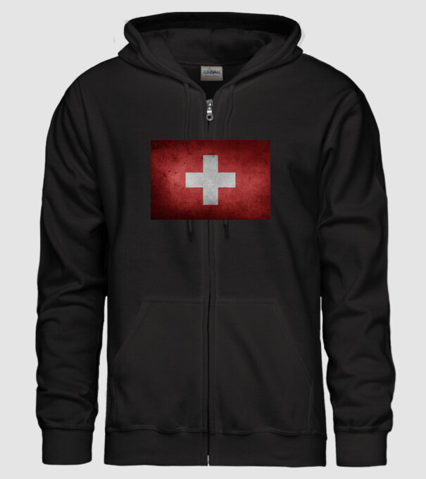 SWITZERLAND model negru pe tricou