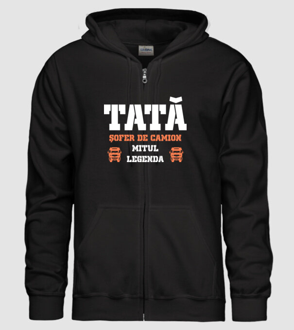 tată, șofer de camion, mitul, legenda  model negru pe tricou
