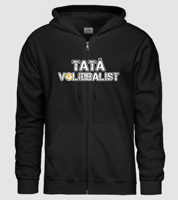 tată voleibalist model negru pe tricou