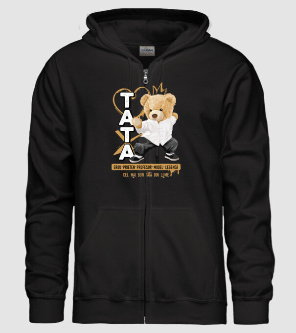 Tati Teddy model negru pe tricou