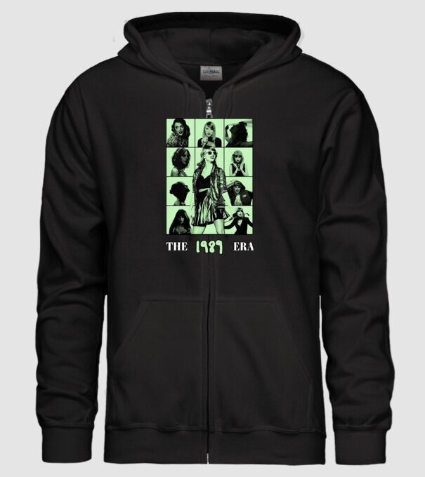 Taylor Swift ERAS green model negru pe tricou