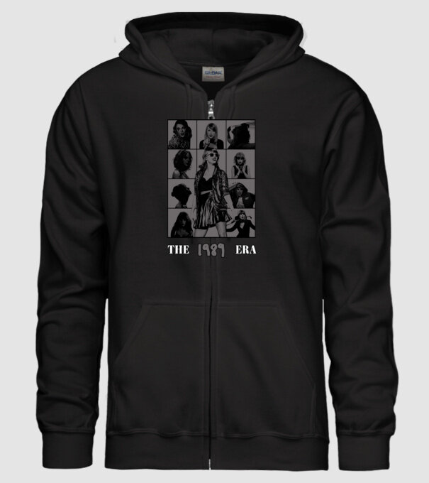 Taylor Swift ERAS grey model negru pe tricou