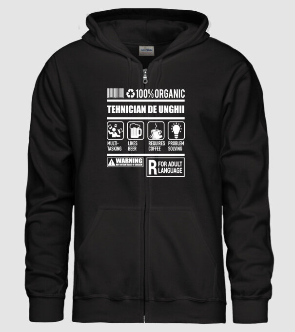 TEHNICIAN DE UNGHII model negru pe tricou