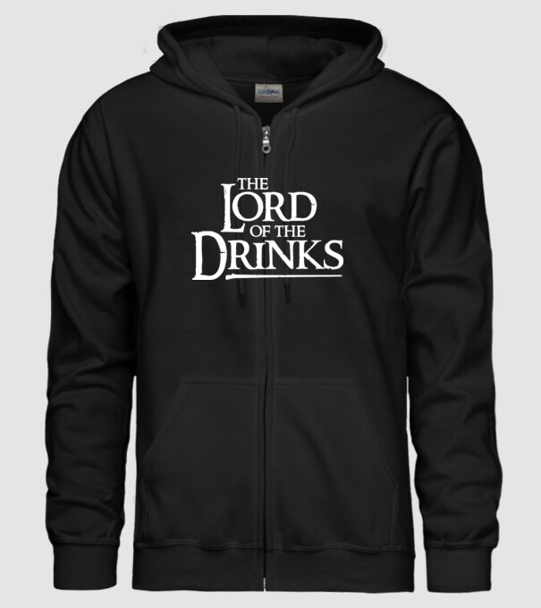 The Lord Of The Drinks model negru pe tricou