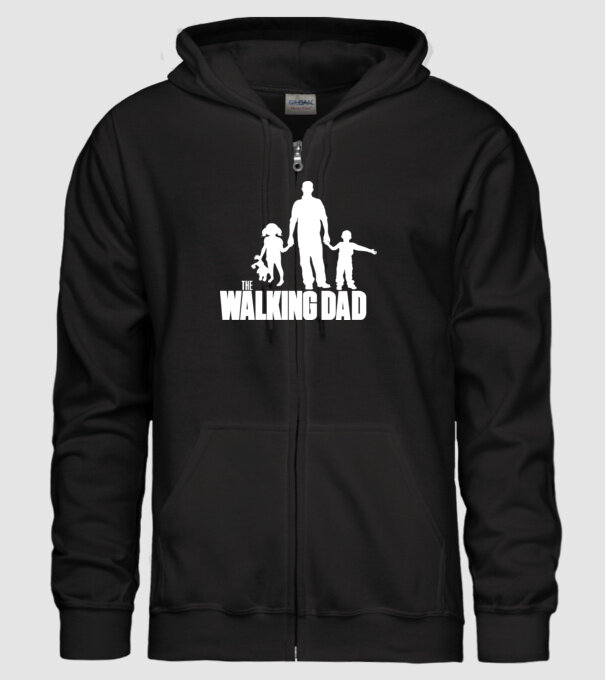 The Walking Dad model negru pe tricou
