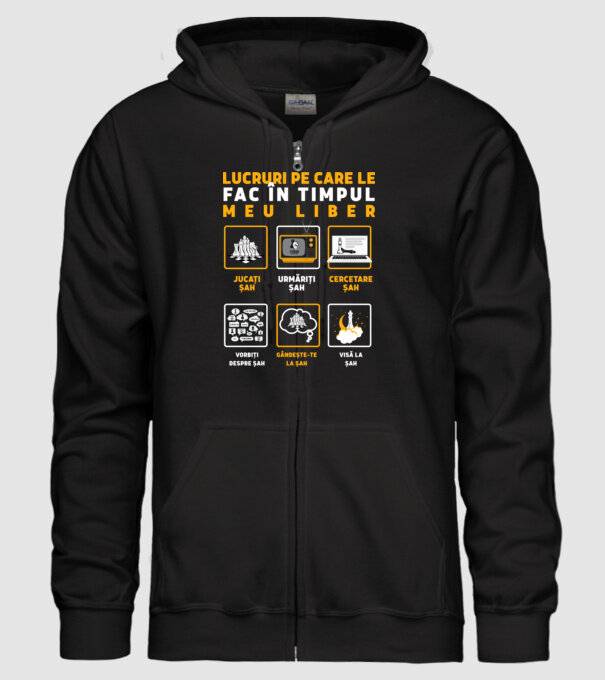 Things I do in my spare time EN model negru pe tricou