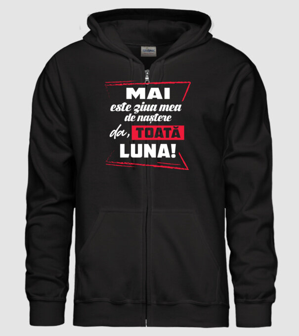 Toată luna MAI model negru pe tricou