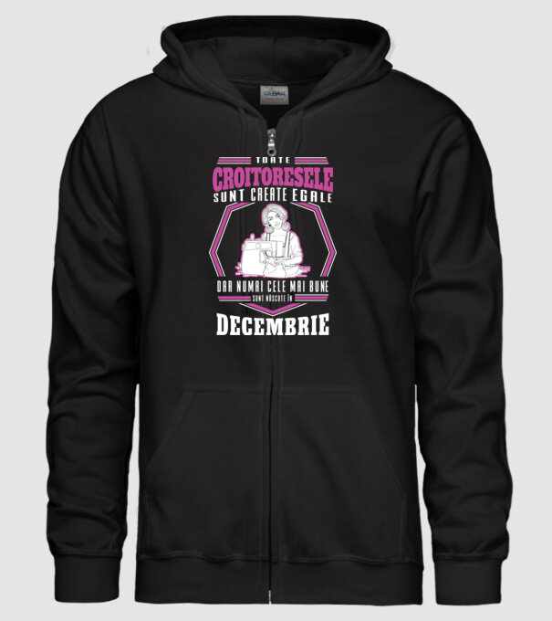 Toate croitoresele decembrie model negru pe tricou