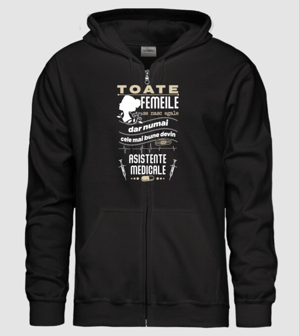 toate femeile se nasc egale, dar numai cele mai bune devin asistente medicale model negru pe tricou