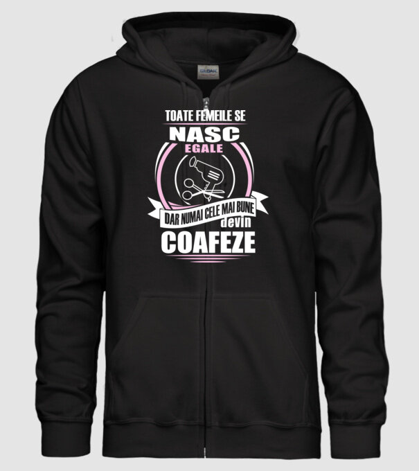 Toate femeile se nasc egale, dar numai cele mai bune devin coafeze model negru pe tricou