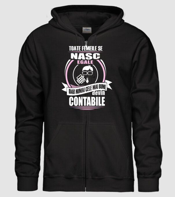 Toate femeile se nasc egale, dar numai cele mai bune devin contabile model negru pe tricou