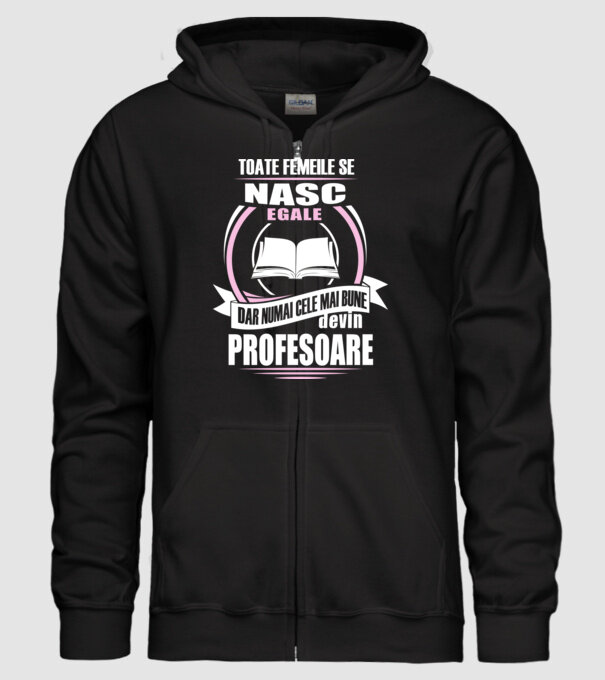 toate femeile se nasc egale, dar numai cele mai bune devin profesoare model negru pe tricou