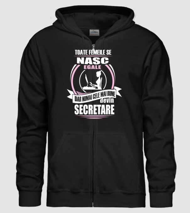 toate femeile se nasc egale, dar numai cele mai bune devin secretare model negru pe tricou