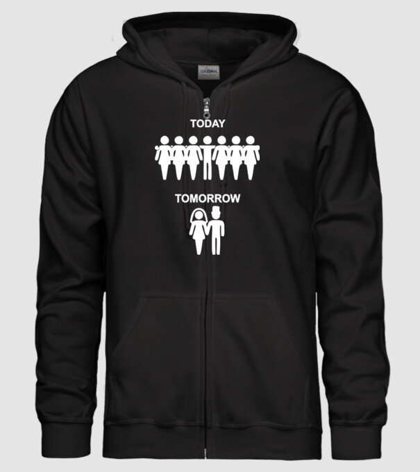 today tomorrow model negru pe tricou