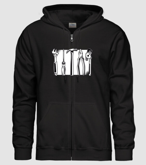 Tools model negru pe tricou