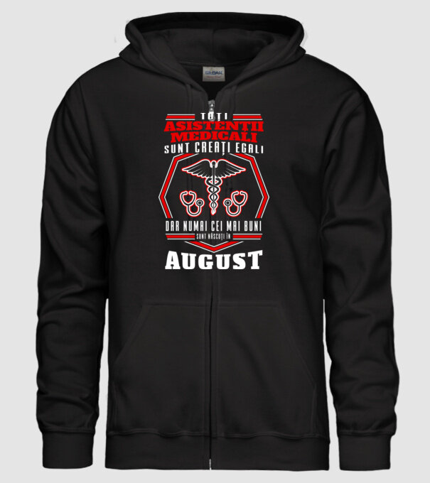 Toți asistenții medicali sunt creați egali, dar numai cei mai buni sunt născuți în august model negru pe tricou
