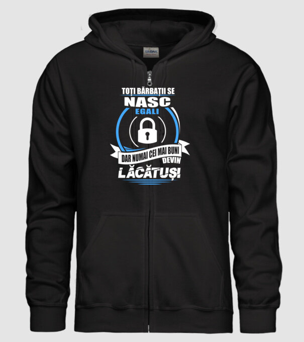 Toți bărbații se nasc egali lăcătuși model negru pe tricou