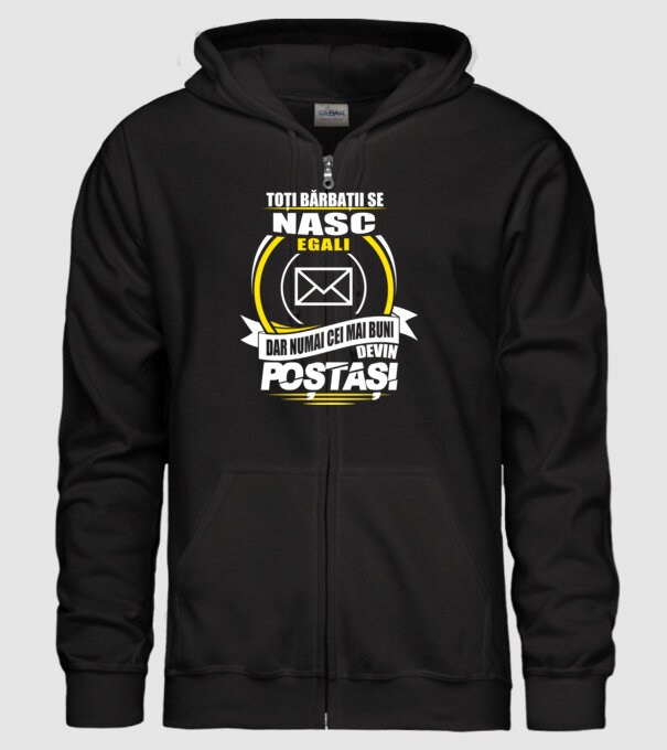 Toți bărbații se nasc egali poștași model negru pe tricou