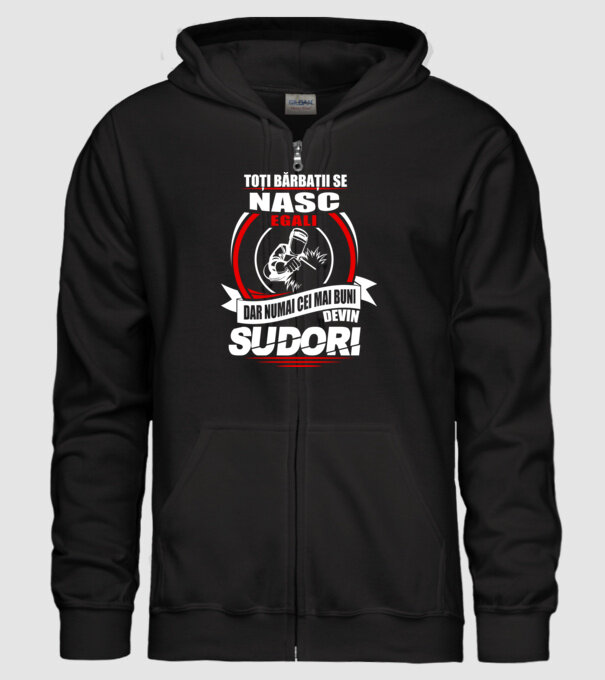 Toți bărbații se nasc egali sudori model negru pe tricou