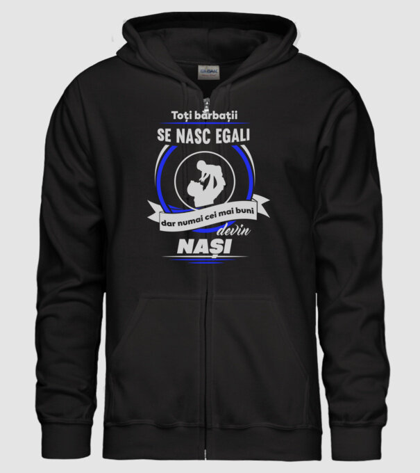 Toți bărbații se nasc egali, dar numai cei mai buni devin nași model negru pe tricou