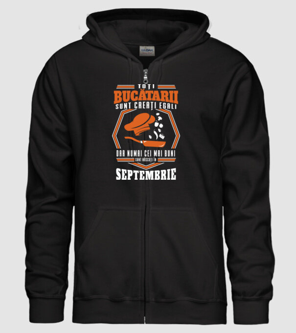 Toți bucătarii sunt creați egali Septembrie model negru pe tricou