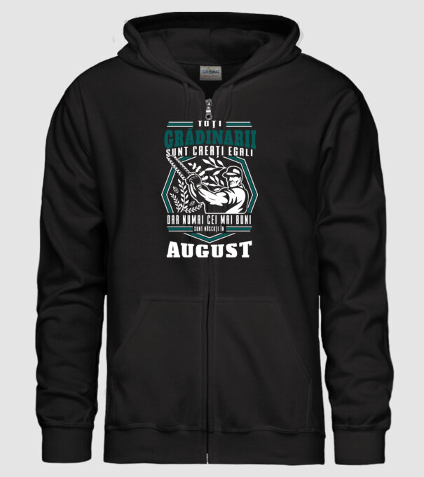 Toți grădinarii sunt creați egali, dar numai cei mai buni sunt născuți în august. model negru pe tricou