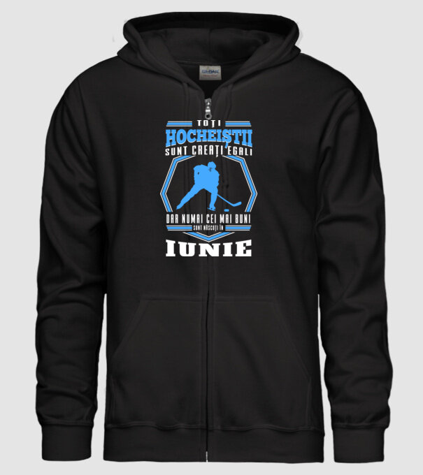 Toți hocheiștii sunt creați egali, dar numai cei mai buni sunt născuți în_Iunie model negru pe tricou