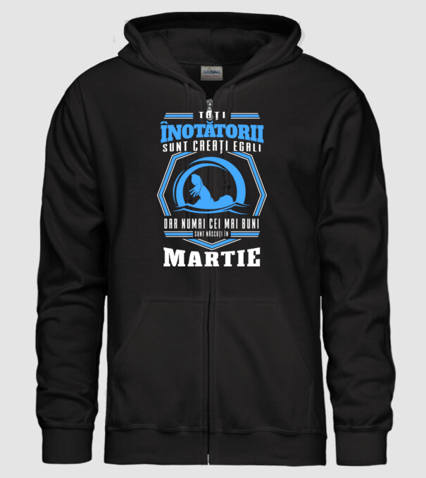 Toți înotătorii sunt creați egali, dar numai cei mai buni sunt născuți în martie model negru pe tricou
