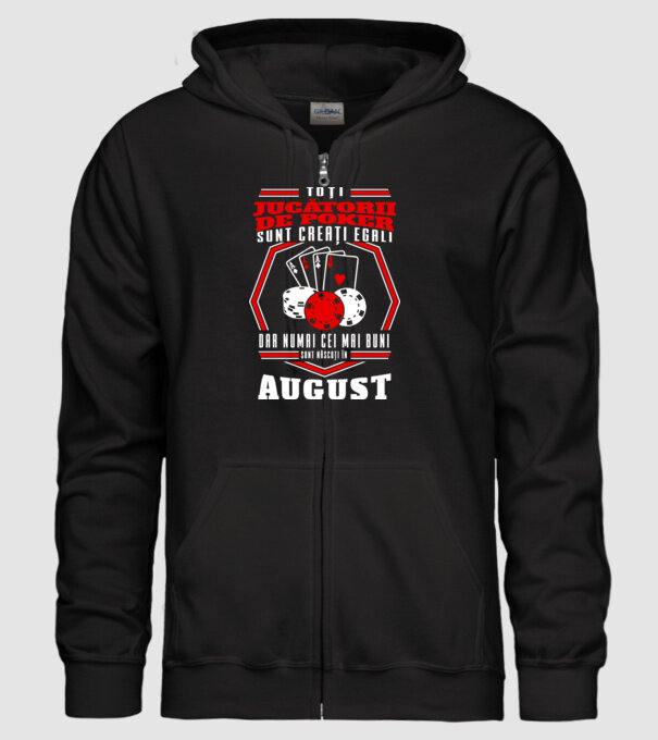Toți jucătorii de poker sunt creați egali august model negru pe tricou