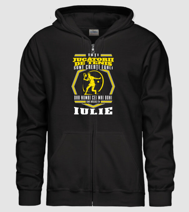 Toți jucătorii de tenis sunt creați egali iulie model negru pe tricou
